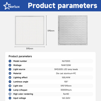 Éclairage LED encastré au plafond en aluminium PC 96W 120W pour magasins, hôtels, bureaux, économie d'énergie
