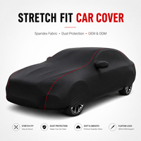 Housse de voiture Luxfit Luxury Stretch Fit en velours extensible, protection UV 99% IR 90%, imperméable, résistante aux rayures, ourlet élastique, pour berline et SUV