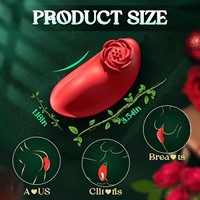 Rosebud pour vibrateur invisible sans fil à commande par application, jouet sexuel féminin pour la masturbation avec bruit de 50 dB