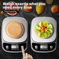 Balance de cuisine numérique intelligente en acier inoxydable durable, 5 kg/1 g, mesure précise, facile à nettoyer, prend en charge OEM ODM