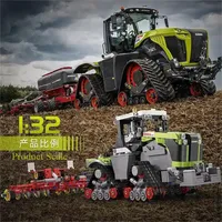 Cada C65012 MOC City 1:32 5000 Crawler Tractor Rakitan Truk Model Pajangan Kit Hadiah untuk Dewasa 1336pcs Set Blok Bangunan