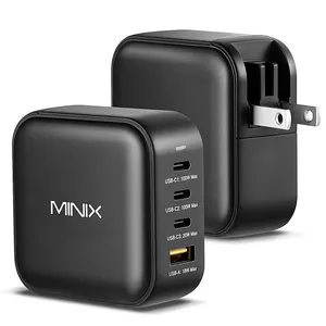 MINIX NEO P3 Charger GaN 100W Wall Charger 3 x USB Type-C 1 x USB Type-A charging 4 port GaN wall Charger