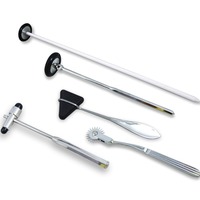 Ensemble de marteaux à percussion réflexes orthopédiques de diagnostic Marteau neurologique Marteau à réflexion multifonction en alliage de zinc