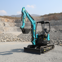 Excavator Mini Crawler 3.5 Ton Ringkas dengan Tenaga Penggalian Tinggi, Kapasitas Bucket 0.09m, Komponen Merek Terkenal - Bebas Biaya