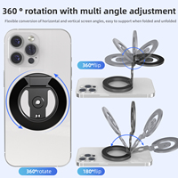 Support magnétique pour téléphone de qualité supérieure N52, rotation à 360°, support à double face, support pliable pour téléphone portable, compatible avec les trépieds