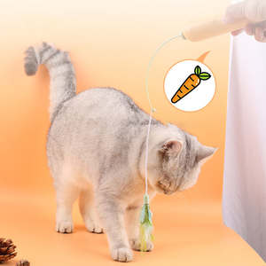 Juguete Giratorio Inteligente Ecológico de Lujo para Gatos con Varita Interactiva y Pluma Eléctrica - Product Image 3