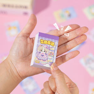 50 hojas por paquete de pegatinas de frijol vestido de gato de arroz hasta 2,0 Mini cuaderno portátil para niños decoración divertida para aliviar el estrés - Product Image 4