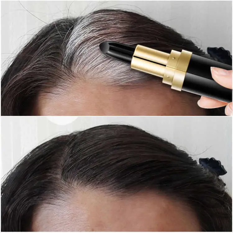 Einmalige Haar färbemittel Instant Grey Root Coverage Haarfarbe Modify Cream Stick Temporäre Vertuschung White Hair Color Dye 3.8g