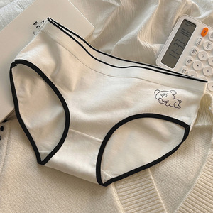 Mid-Waist Antibacterial <strong>Cotton</strong> Slimming Underwear-New Japanese Seamless Breathable Double-Layer Crotch Cute Solid High Quality - Product Image 3