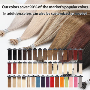 Lagee — Extensions capillaires en Micro perles, cheveux humains à maillons en Nano, Extensions de cheveux lisses blonds, vierges - Product Image 3