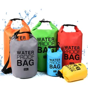 Özel Logo PVC yürüyüş seyahat katlanabilir açık su geçirmez rulo üst kuru çanta sırt çantası