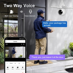 Mới đến thông minh Wifi ánh sáng bóng đèn CCTV Camera Home giám sát an ninh thiết bị không dây 3MP giám sát ứng dụng điều khiển từ xa - Product Image 3