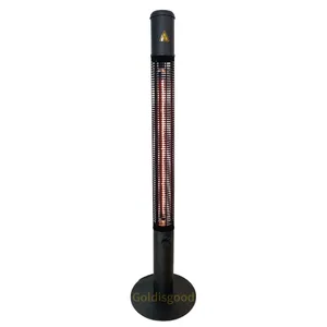 Waterproof IP55 1500w Electric Portable Heater Carbon Heat Lamp Appliance Space Heaters for Outside and Room Heating