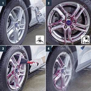 Brosse à jantes de voiture très vendue, 1 pièce, poils durables pour nettoyer les jantes en alliage et les rayons étroits - Product Image 5