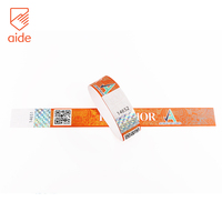 Bracelets en papier personnalisés avec estampage à chaud, résistants à l'eau, pour événements, bracelets Tyvek pour fêtes, bracelets Tyvek pour événements