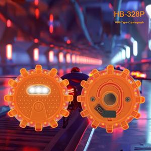 Fabricant-Source LED Road Flare USB Type-C Charging Emergency Rescue Warning Light Catégorie for Road Failure Traffic Lights - Product Image 3