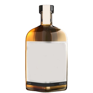 Shanghai Linlang-botella de cristal personalizada con forma de <span class=keywords><strong>corazón</strong></span>, botella de <span class=keywords><strong>tequila</strong></span> azul - Product Image 1