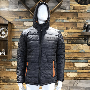 Custom <strong>Men's</strong> Winter Puff <strong>Coat</strong> Blouson Front Logo Hooded Eco-Friendly Waterproof Durable Reversible Quilted Puffer Jacket - Product Image 1