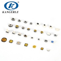 Interrupteurs tactiles en silicone sensibles Chinakel KEL-D003 à montage inversé, indice de protection IP53, DC12V 50mA 160gf/250gf, durée de vie 50000 cycles, AC250V