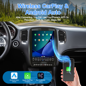 Radio multimedia para coche NaviHua Upgrade con pantalla de 13 pulgadas, Android, Carplay, estéreo para coche, GPS, DSP, navegador, reproductor para Dodge Durango 2011-2020 - Product Image 2