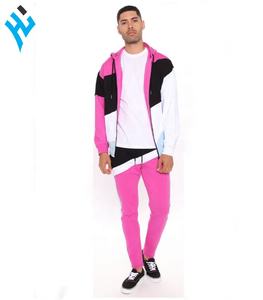 ชุดวอร์มแฟชั่นแบบมีซิปสีชมพูชุดวอร์มแนวสตรีทผลิตตามสั่ง - Product Image 1