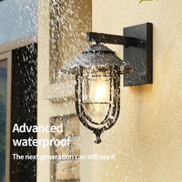 Lampe murale LED extérieure Bodeng, nouvelle sortie, 10W, ampoule à filament blanc chaud, style rétro, IP65, étanche, en fer, élégante