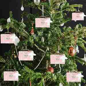 Paquete de 50 Cajas de Regalo de Boda con Temática de Viaje, Estilo Rosa, Cajas de Dulces con Forma de Maleta, Caja de Papel para Alimentos - Product Image 5