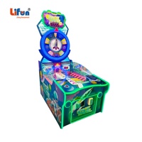 LIFUN Machine de rédemption interactive personnalisée sur le thème de l'astronaute et de la fusée, avec grandes roues en plastique, pour jeu de billets d'arcade, garantie 1 an