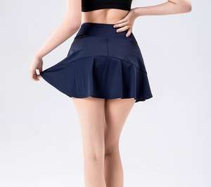 Saia de Padel para Meninas Vestido de Golfe e Tênis Shorts Spandex/Nylon com Stretch em 4 Direções para Treinamento de Corrida Saia de Tênis em 2 Peças - Product Image 3