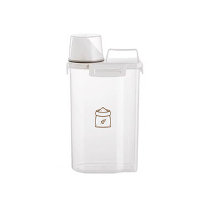 Custom Multi Functional Transparent <strong>Laundry</strong> Detergent Jar Clear Washing <strong>Powder</strong> <strong>Container</strong> Plastic Dry Food Storage <strong>Container</strong> - Product Image 2