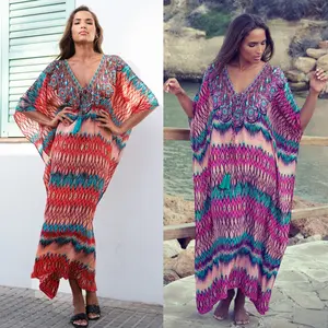 Váy Mùa Hè Cho Nữ Bãi Biển Beachwear 2020 Kimono Bãi Biển