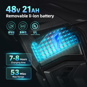 Astonwheel Em5 Dirk Bike 48V2500W Geared Motor Motorcycle Youth Motocross 48V/20.8AH <b>Battery</b> 50km/h Top Speed Three-Speed - Product Image 2
