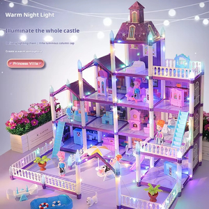 Casa delle Bambole 3D per Bambine, Kit Fai-da-Te per Villa delle Bambole, Set di <span class=keywords><strong>Giocattoli</strong></span> con Personaggi, Mobili e Accessori, Regalo per Bambini - Product Image 1