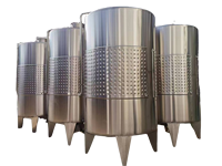 Cuve de Fermentation en Acier Inoxydable 304/316 100L-20000L (Incluant 10000L) avec Isolation par Chemise, pour Usine de Brassage, Tension Réglable