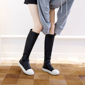 Dropshipping scarpe da donna alla moda 2022 da donna firmate piatte ufficiali da donna stivali <span class=keywords><strong>alti</strong></span> <span class=keywords><strong>neri</strong></span> sopra il ginocchio - Product Image 5