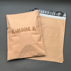 Nude Beige Printed Poly Mailers Self Seal Waterproof Shipping Courier Bags For Cosmetic & Clothing Apparel Packaging - Product Image 2