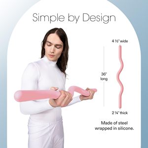 Barra ergonómica de hierro fundido para curl, press, sentadillas y avances - Accesorio ligero para ejercicio de cuerpo completo, yoga y gimnasio en casa - Product Image 4