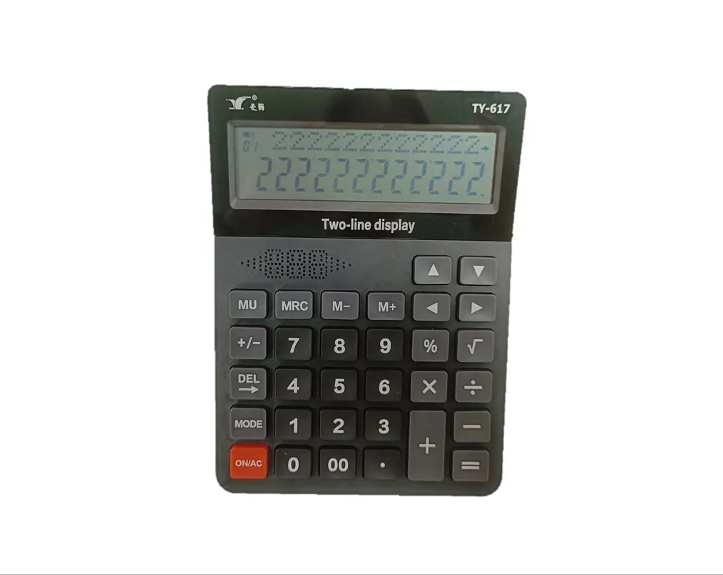 2 Line Display Desktop Rekenmachine Wekker 12 Cijfers Display Desktop Calculator Met Batterij