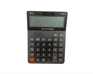 2 Line Display Desktop Calculator Alarm Clock 12 Digits Display Desktop Calculator with Battery