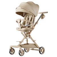 Poussette bébé pliable légère 3 en 1 et chaise pour nourrisson avec structure en métal
