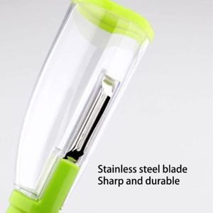 Multifunctional Kitchen Gadget Tools Carrot Peeling Knife <b>Vegetable</b> Fruit Peeler <b>Storage</b> Box Container PP+ABS Material Home Use - Product Image 3