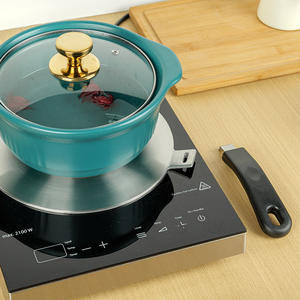 <span class=keywords><strong>Plaque</strong></span> d'adaptation d'<span class=keywords><strong>induction</strong></span> de diffuseur de chaleur résistant à la chaleur en acier inoxydable de cuisine avec poignée renforcée en bakélite <span class=keywords><strong>amovible</strong></span> - Product Image 3