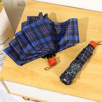 Nouveaux parapluies à trois volets, parapluies à carreaux classiques, parapluies d'affaires, approvisionnement de décrochage de rue, parapluies de cadeau promotionnel