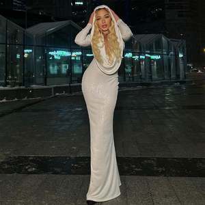 <strong>Best</strong> Sleeveless Tube Top Blue <strong>Sling</strong> Dress Hip <strong>Wrap</strong> off Shoulder Backless Long Dress - Product Image 3