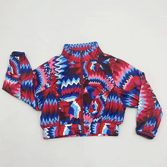 사용자 정의 새로운 인쇄 여성 느슨한 대형 야구 재킷 여성 자켓