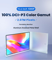 Moniteur portable 15.6 pouces 1080P USB avec haut-parleur écran Ultra mince Type C pour ordinateur portable Mini moniteurs d'ordinateur HD