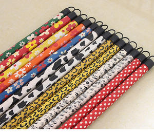 卸売プラスチックハンドル120CM木製鉄スティックカスタマイズプリントコートPVCモップほうきスティック - Product Image 4