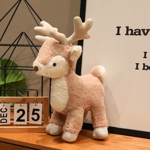 Simpatico Peluche Natalizio a Forma di Pupazzo di Neve e Renna, Bambola di <span class=keywords><strong>Cervo</strong></span> Sika Imbottita in Cotone PP, Giocattolo Confortevole per Bambini Unisex da 0-24 Mesi - Product Image 6