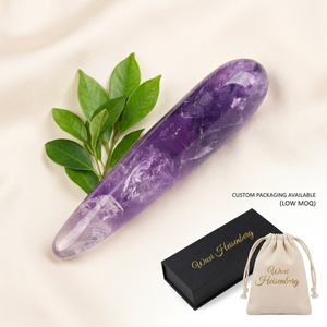 Varita de Yoni de Cristal de Amatista Natural Pulida a Mano, Palo de Masaje para Reafirmar la Vagina, para Ejercicios de Kegel, Dildo para Mujeres - Product Image 1