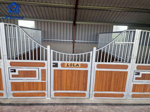 แผงคอกม้าทำจากโลหะถาวรแผงม้าที่มั่นคงสำเร็จรูป - Product Image 3